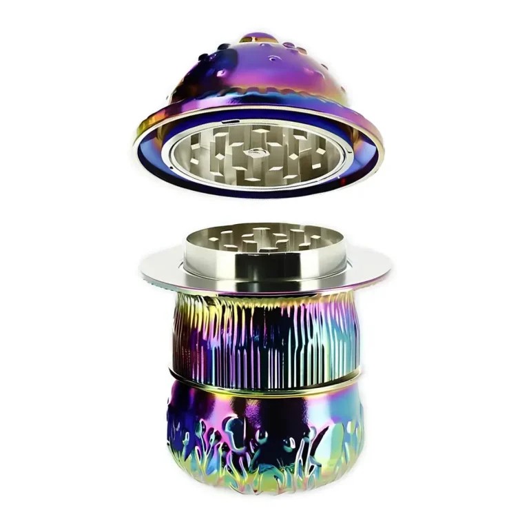 Grinder Champignon – 3 parties métal effet holographique